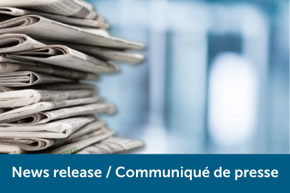 News release / Communiqué de presse